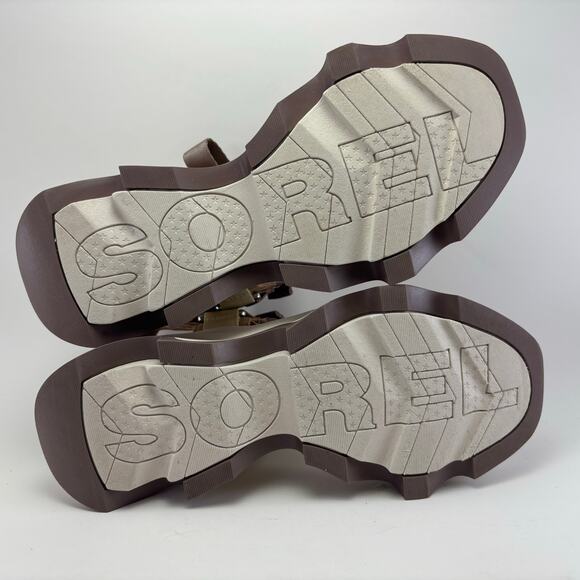 SOREL “Kinetic” Y-Strap High Wedge Sandals Size Womens 7.5 - Picture 6 of 12